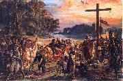 Jan Matejko Christianization of Poland A.D. 965. USA oil painting artist